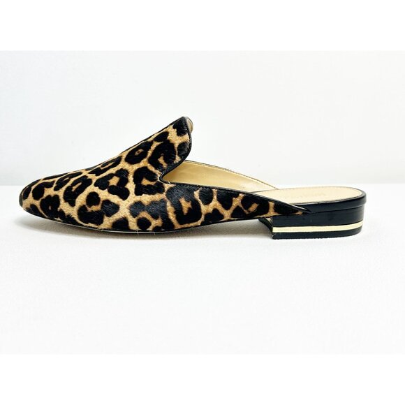 MICHAEL Michael Kors Natasha Leopard Calf Hair Slide - Sz 10 - Picture 2 of 9